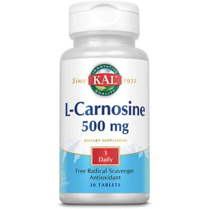 KAL 500mg L-Carnosine Tablets 30 Count