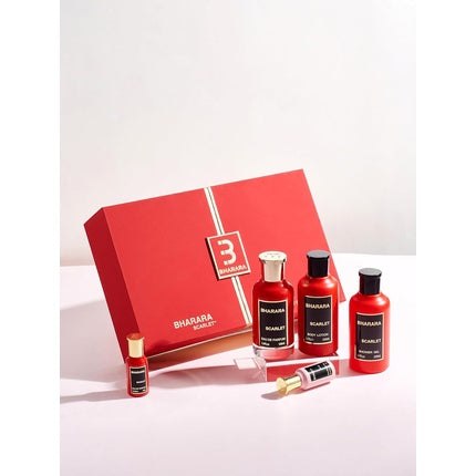 Bharara Scarlet Bath & Body Eau De Parfum Gift Set - 5 Pieces Unisex