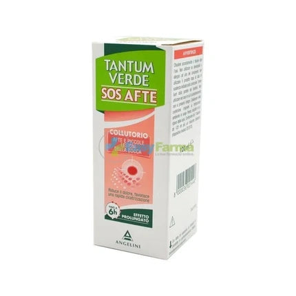 Angelini Tantum Verde Sos Mouthwash For Mouth Ulcers And Small Oral Lesions 120 Ml