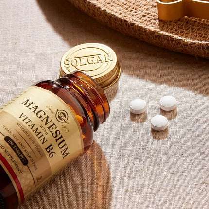 Solgar Magnesium with Vitamin B6 Energy and Muscle Support 100 Tablets