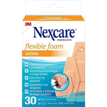 Nexcare Active Flexible Foam Plasters Assorted