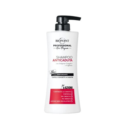 Biopoint Professional 5 Actions Anti-Fall Shampoo Ultra Reinforcement for Falling Hair 400ml