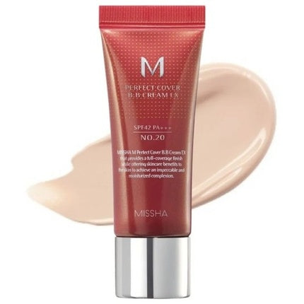Missha M Perfect Cover EX BB Cream with SPF 42 Shade No. 20 Cool Beige 20ml
