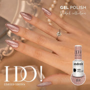 Andreia Professional Semi-Permanent Nail Gel Polish I DO Limited Collection Colour ID1 Pink Silver and Gold Glitter 10.5ml
