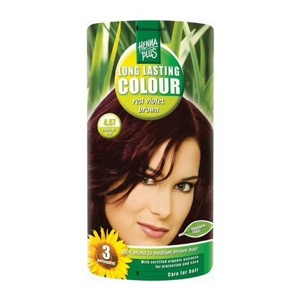 Hennaplus Lasting 467 Red Violet Brown Hair Color