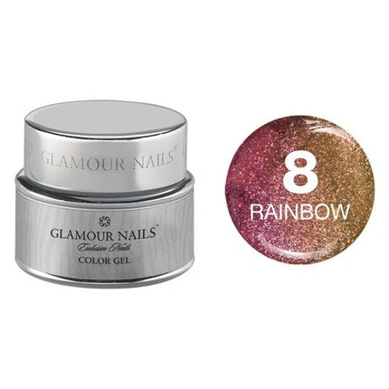 Vip Glamour Color Gel Rainbow 8 - 5 Milliliters