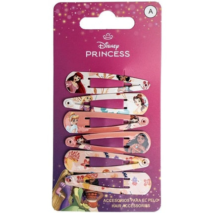 Disney Princess Hair Snap Clips for Girls 2 Inch Metal Non-Slip Clips