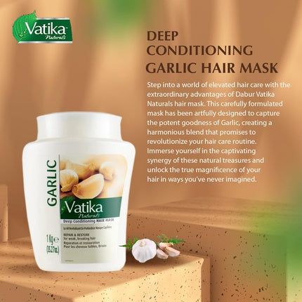 Dabur Vatika Naturals Hair Mask Natural Solution for Deep Conditioning 1KG