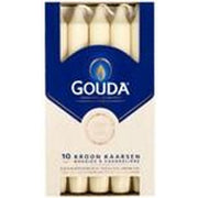 Gouda Crown Candles Ivory 20024