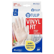 Vinyl Gloves 20 Pcs M-L