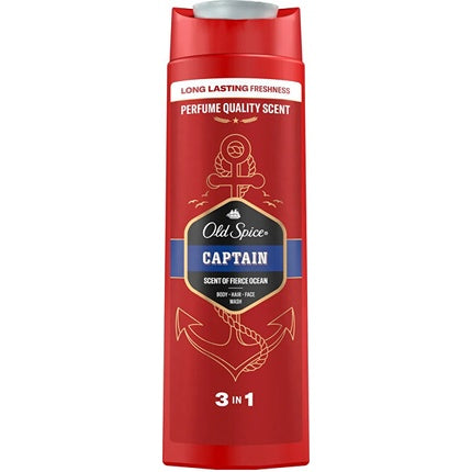 Old Spice Shower Gel 3 In 1 Captain - Shower Gel + Shampoo