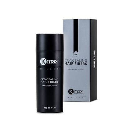 Kmax Concealing Hair Fibers Keratin Hair Powder for Hair Thickening Effect Hair Fibers for Covering Hair Loss 32g Dark Brown