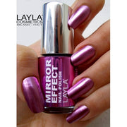 Layla Cosmetics Mirror Effect Nail Polish 51 Purple Diva 10ml