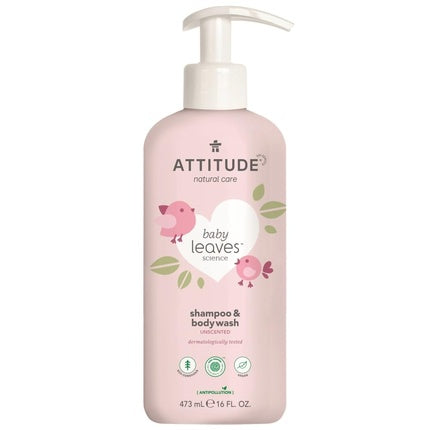 Attitude Baby Shampoo and Gel Eco 2 in 1 Fragrance-Free 473ml