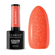 Claresa Soak Off Uv Led Funky Disco Hybrid Nail Polish 2 5g
