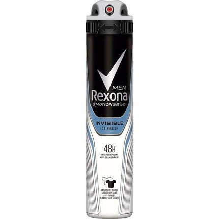 Rexona Men Invisible Deodorant On Black & White Clothes Antiperspirant 48h Spray - 200 Ml