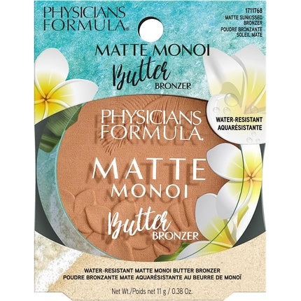 Physicians Formula Matte Monoi Butter Bronzer with Monoi and Murumuru Butter Water-Resistant Vegan Matte Sunkissed