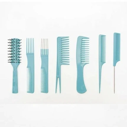 Bifull Set Of 7 Combs Gea Blue