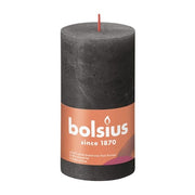 Bolsius Bolsius Shine Stump Candle 130x68 Stormy Grey
