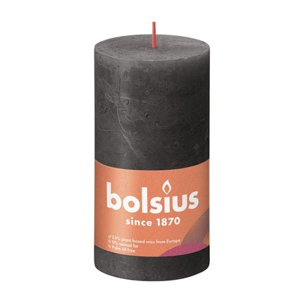 Bolsius Bolsius Shine Stump Candle 130x68 Stormy Grey