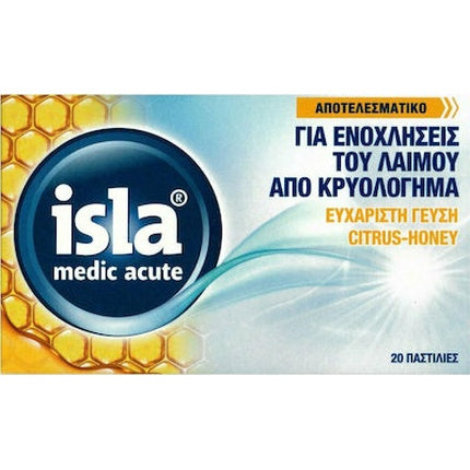 Isla Medic Acute Throat Lozenges - 20 Pieces
