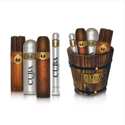 Cuba Gold Gift Set - Eau De Toilette Spray 100ml, Eau De Toilette Spray 35ml, Deodorant Spray 200ml, After Shave Spray 100ml