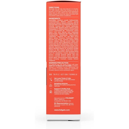 Foligain Men's Anti-Hair Loss Shampoo 2% Trioxidil with Natural Ingredients