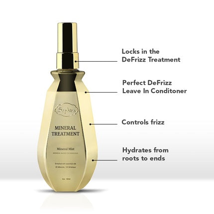 Saphira Mineral Treatment Prep & Maintain Shampoo Defrizz Treatment 17oz