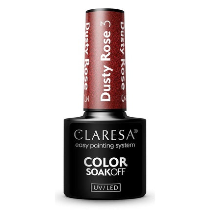 Claresa Dusty Rose UV Nail Polish 5ml - Pack of 3