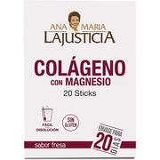 Ana Maria Lajusticia Collagen with Magnesium 20 Sticks 5g Strawberry Flavor