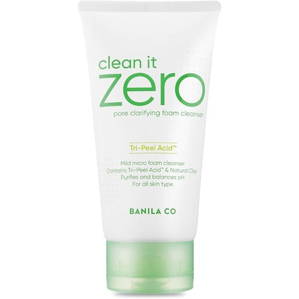 Banila Co Clean it Zero Pore Clarifying Foam Cleanser 150ml with Tri-Peel Acid and Natural Clay