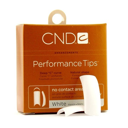 Creative Nail Design Performance Tips White #2 16992 by Creative Nail Design