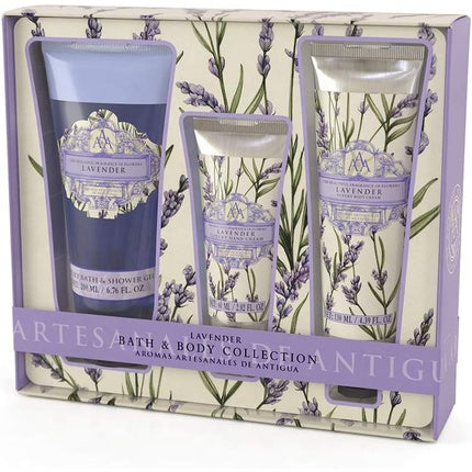 Somerset Body Care Gift Set with Shower Gel, Hand Cream and Body Lotion in Lavender