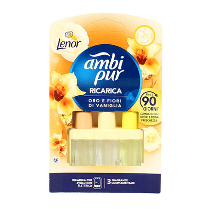 Ambi Pur 3volut Rich 3x20 Gold Vanilla Air Freshener