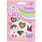 Glitter Temporary Tattoos Super Girl Martinelia 68022