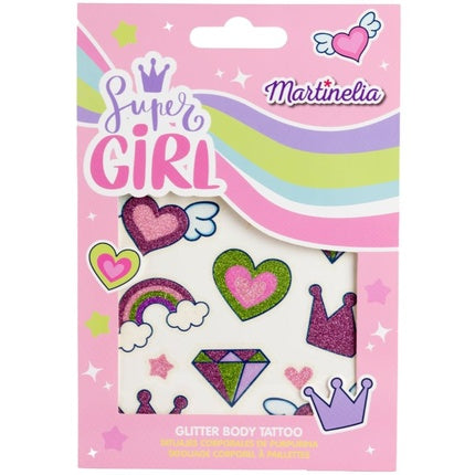 Glitter Temporary Tattoos Super Girl Martinelia 68022
