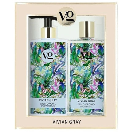Vivian Gray Wild Orchid Cosmetic Set Shower Gel And Body Lotion