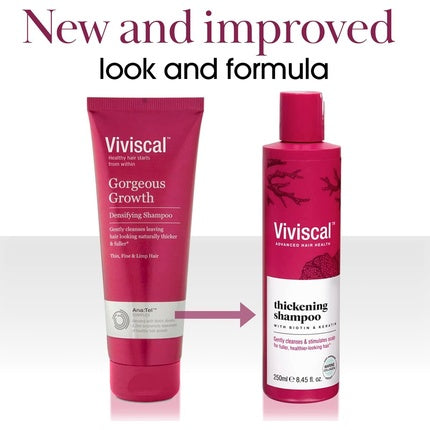 Viviscal Hair Thickening Shampoo with Biotin, Keratin, and Marine Collagen Extract 250ml
