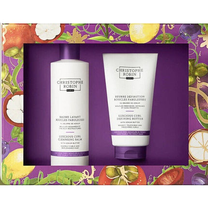 Christophe Robin Luscious Curl Cleansing Balm & Defining Butter Gift Set