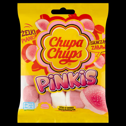 Chupa Chups Pinkis Strawberry Flavored Gummy Bears 90g
