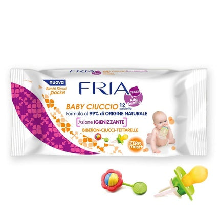 Fria Baby Pacifier Wipes 12 Pieces