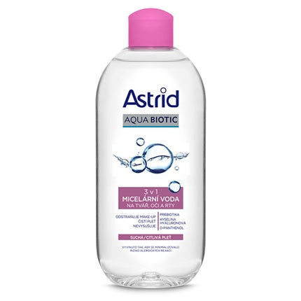 Astrid Micellar Water 3 In 1 For Face Eyes And Lips For Dry And Sensitive Skin Aqua Biotic 400 Ml