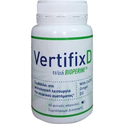 Anaster Vertifixd With Bioperine - 60 Plant Capsules For Nervous System Health