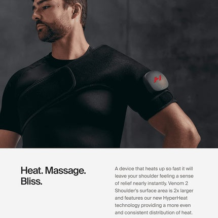 Venom 2 Advanced Heat + Vibration Wrap for Left Shoulder