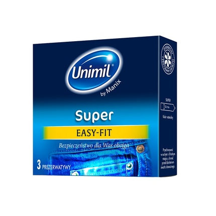 Unimil Super Latex Condoms - 3 Pieces