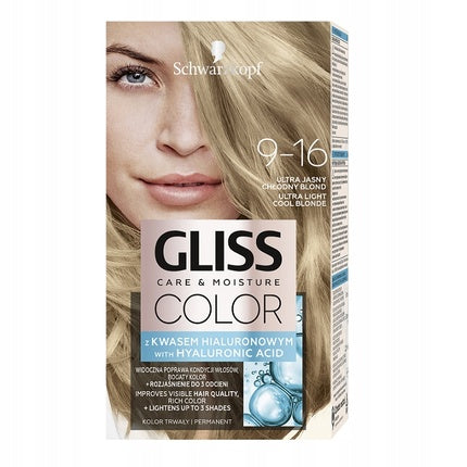 Gliss Color Care & Moisture Hair Dye 9-16 Ultra Light Cool Blonde