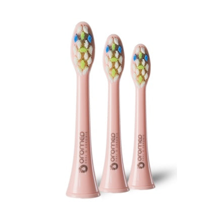 Oromed Oro-Sonic Next Sonic Toothbrush Heads Pink, 3 Pieces