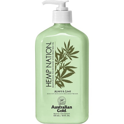 Hemp Nation Agave & Lime Body Lotion Moisturizer and Tan Extender 535ml