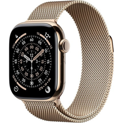 Apple Watch Series 11 GPS Cellular 42mm Smartwatch with Titanium Case in Gold
