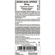 Solgar Alpha-Lipoic Acid 60mg Vegetable Capsules - Strong Antioxidant Properties - Daily Support - Vegan, Kosher and Gluten-Free